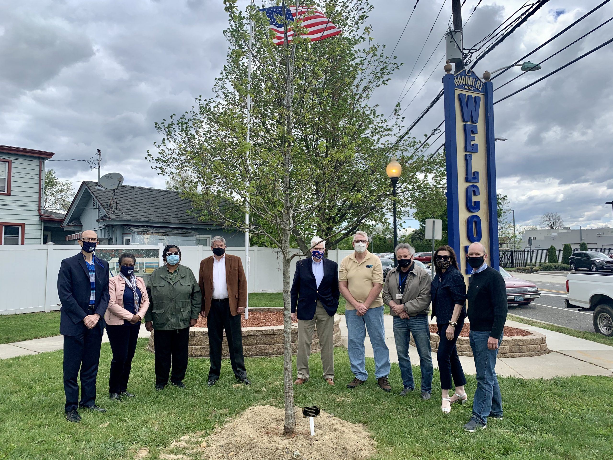 Group Photo of City Officials Attending the Tree Planting Event