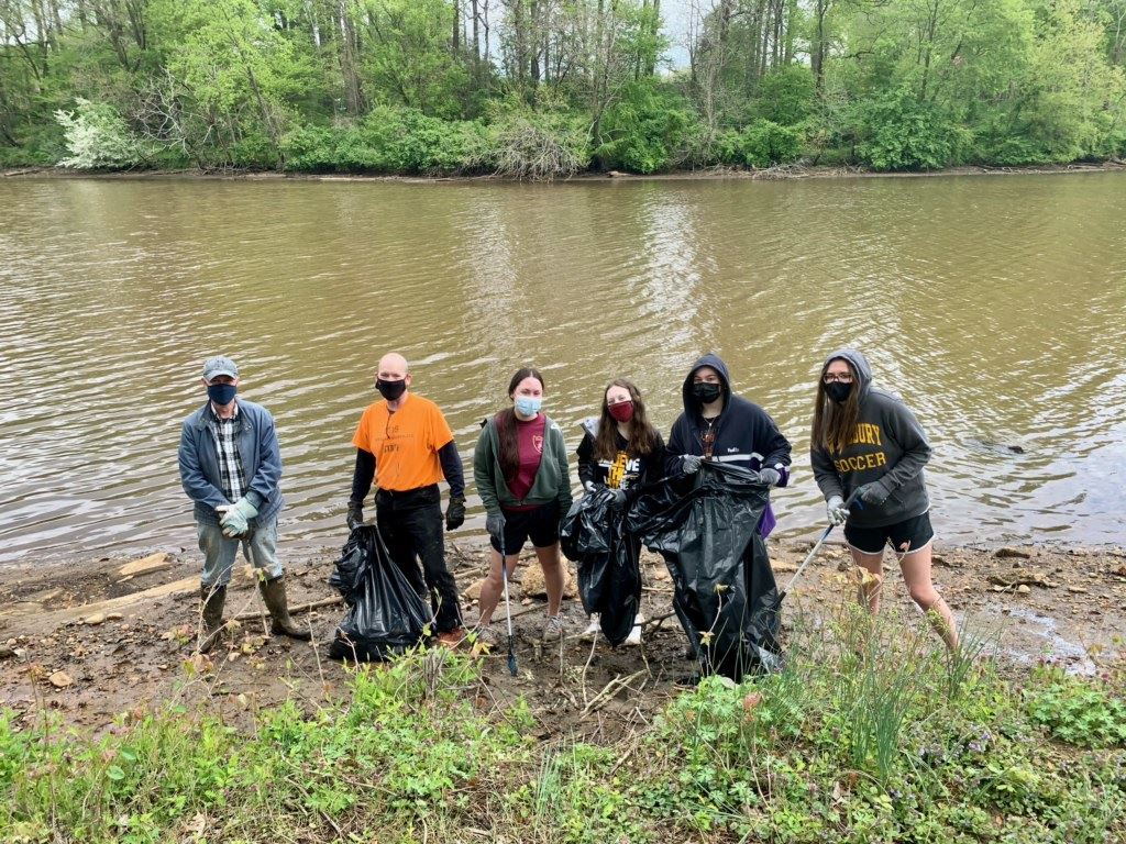 Six Volunteers Pose for a Quick Picture